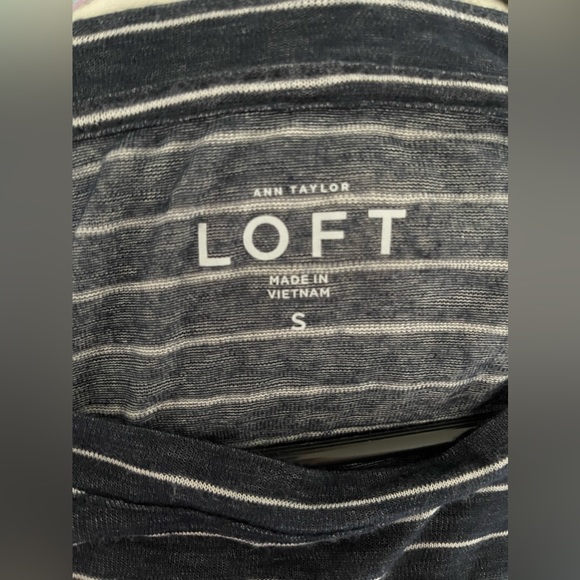 LOFT Loose Striped Top - Picture 3 of 4